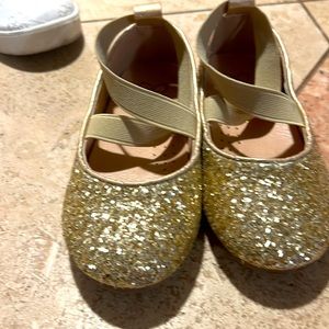 Gold Toddler Flats